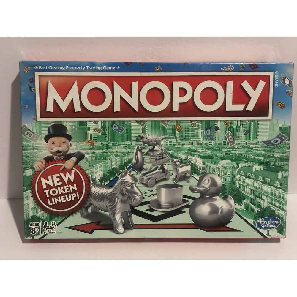 Hasbro Monopoly Classic Board Game With New Token‎ Lineup! New Sealed